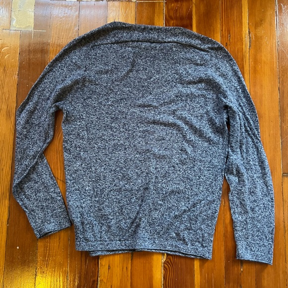 Zara Man Charcoal Knit Long Sleeve Top Size M Minimalist Fit - Picture 4 of 5